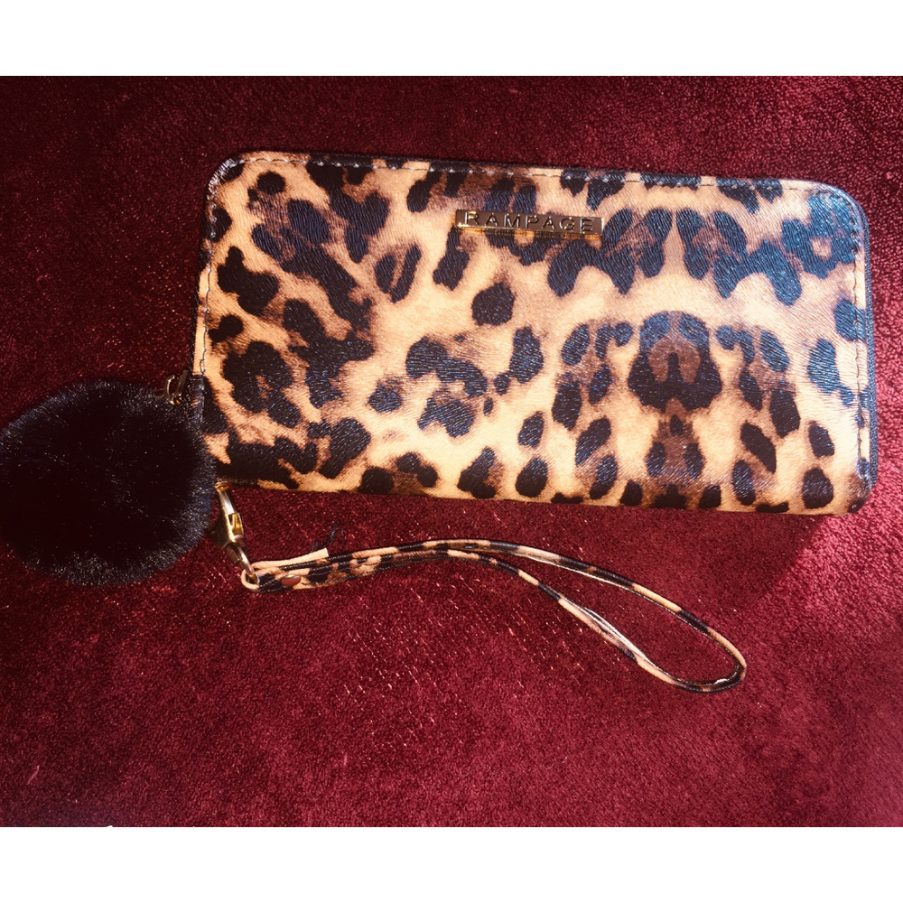 Wallet with Fur Ball